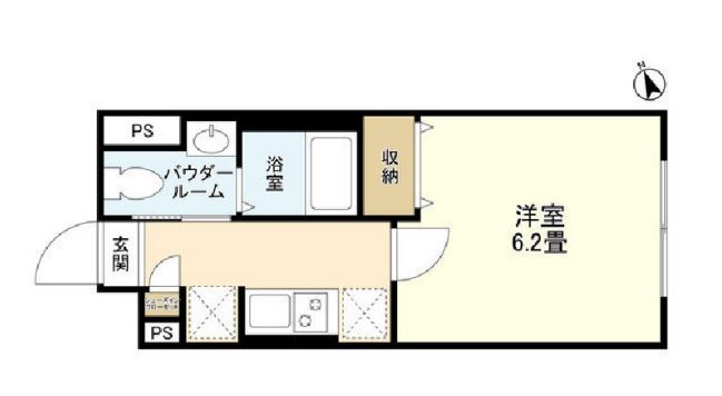ウェルスクエアイズム馬込　202号室　間取り