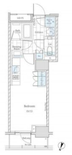 ザ・パークワンズ神田　502号室　間取り
