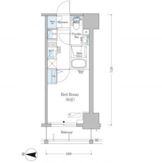 アーバネックス南品川　905号室　間取り