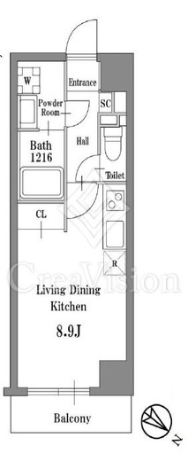 オーパス人形町　302号室　間取り