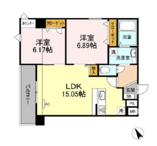 アリエッタ代々木上原　205号室　間取り