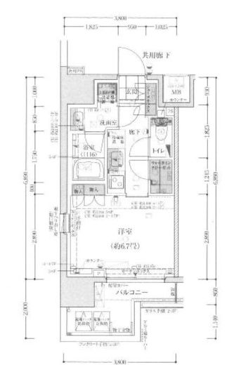 ディームス木場　501号室　間取り