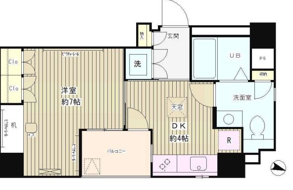 レオーネ三越前　401号室　間取り
