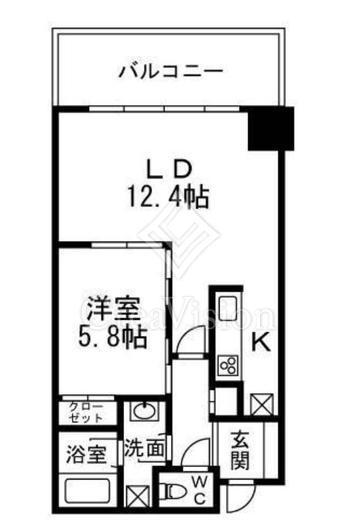 大崎ウエストシティタワーズ ウエスト　4F3号室　間取り