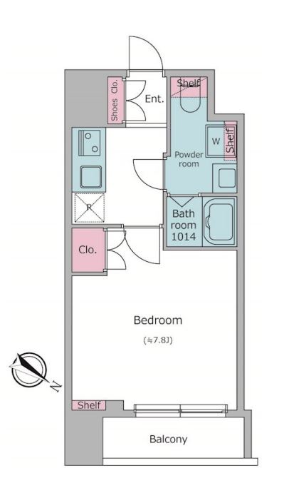 ラクラス日本橋浜町　203号室　間取り