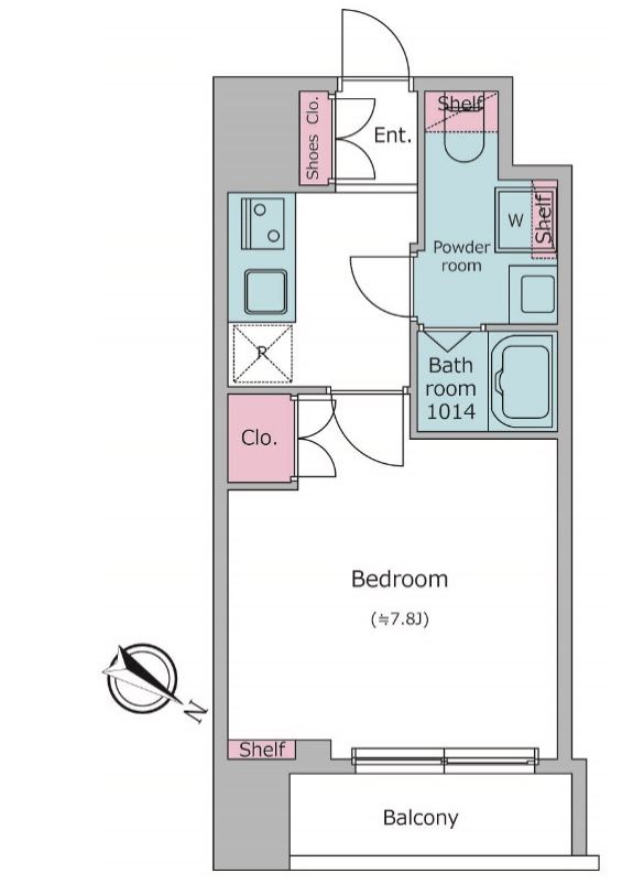 ラクラス日本橋浜町　503号室　間取り