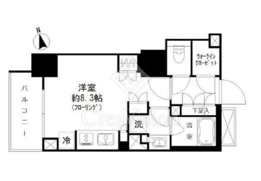 パークリュクス虎ノ門　1202号室　間取り