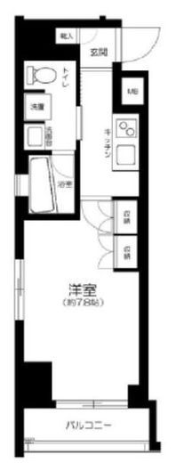 アクサス銀座アジールコート　501号室　間取り