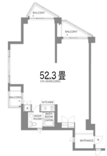 アークヒルズエグゼクティブタワー　S201号室　間取り