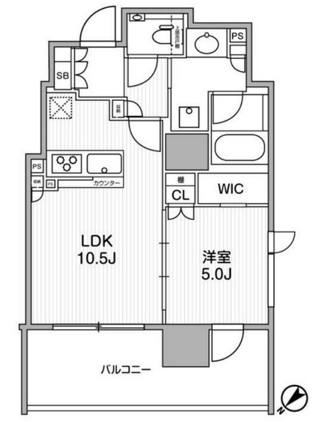 ディームス渋谷本町　302号室　間取り