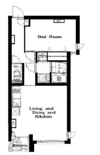 カーサ麻布アネックス　B101号室　間取り