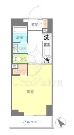 ピアース赤坂　803号室　間取り