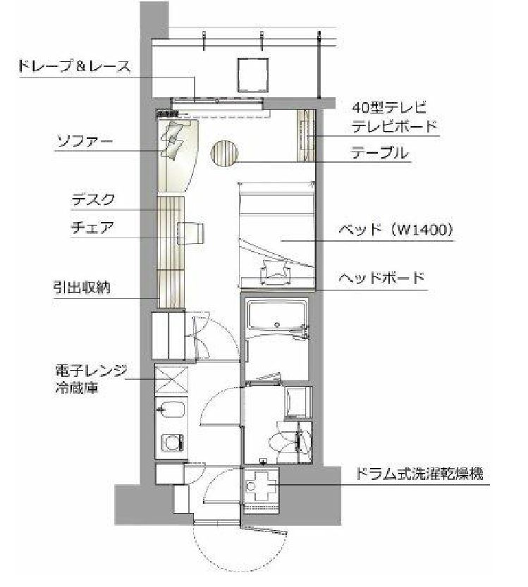 レックスガーデン神楽坂北町　604号室　間取り
