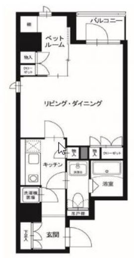 レックスガーデン神楽坂北町　101号室　間取り