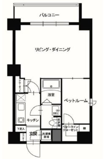 レックスガーデン神楽坂北町　511号室　間取り