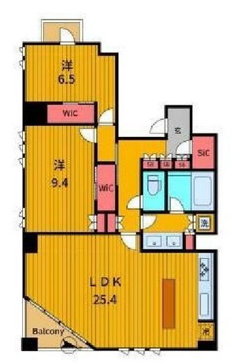 サンウッド青山　301号室　間取り