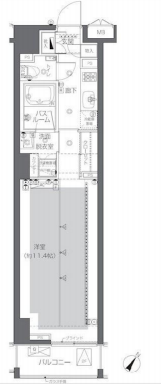 ZOOM渋谷神山町　404号室　間取り
