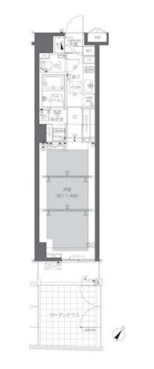 ZOOM渋谷神山町　102号室　間取り