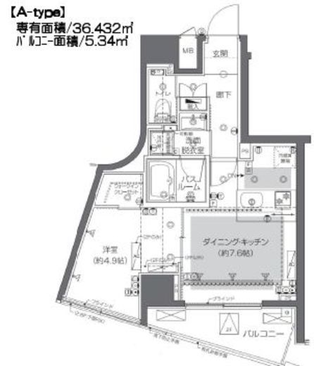 ZOOM渋谷神山町　201号室　間取り