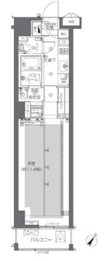 ZOOM渋谷神山町　205号室　間取り