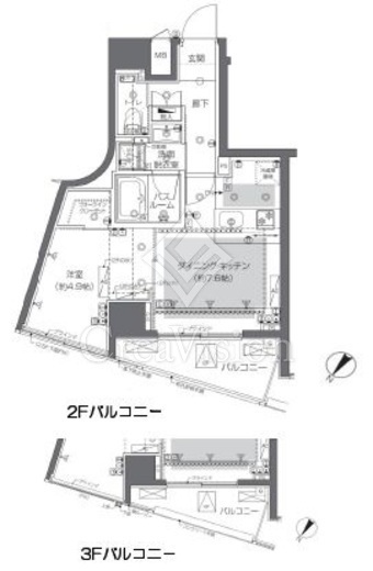 ZOOM渋谷神山町　401号室　間取り