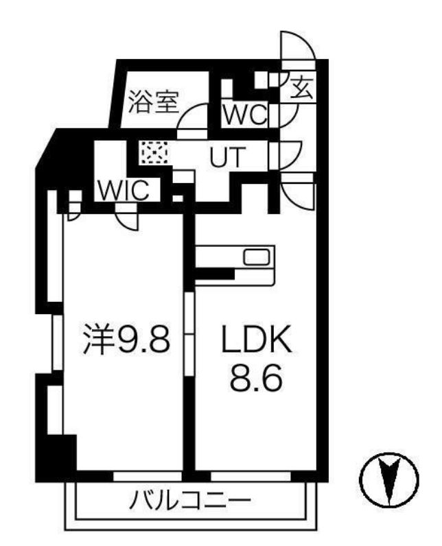 ヴォーガコルテ西小山　602号室　間取り