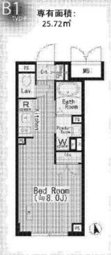 センテナリオ市谷二十騎町　204号室　間取り