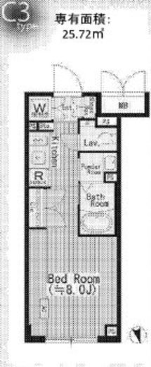 センテナリオ市谷二十騎町　308号室　間取り