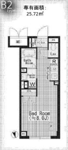 センテナリオ市谷二十騎町　407号室　間取り