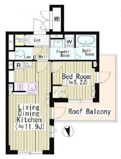センテナリオ市谷二十騎町　503号室　間取り