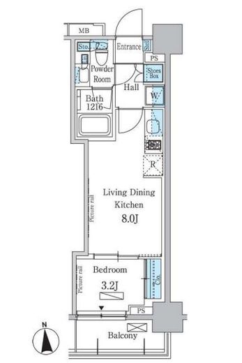 パークアクシス学芸大学レジデンス　509号室　間取り