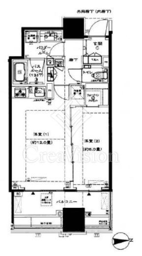 シティタワー銀座東　1017号室　間取り