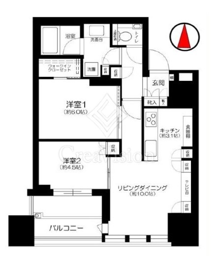 シティタワー銀座東　715号室　間取り