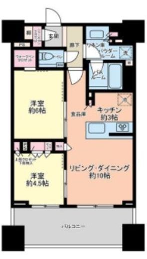 シティタワー銀座東　1101号室　間取り