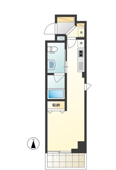 パティオ秋葉原　303号室　間取り