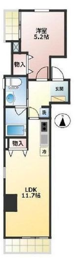 パティオ秋葉原　301号室　間取り