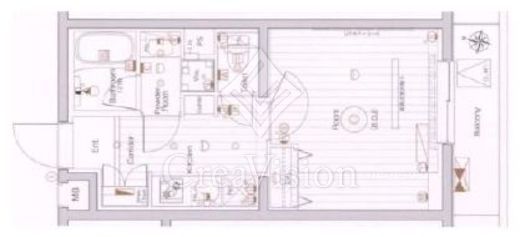メイクスデザイン参宮橋　207号室　間取り