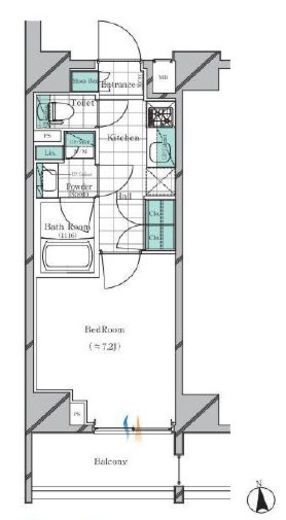 ベルテラス早稲田　401号室　間取り