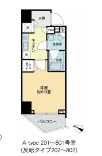 KDA品川大崎　302号室　間取り