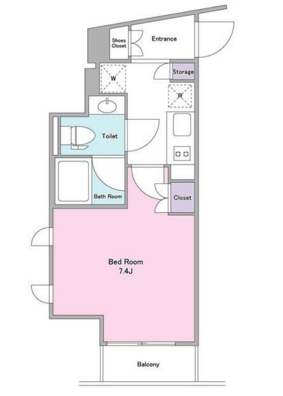 ラベイユ麻布十番　706号室　間取り