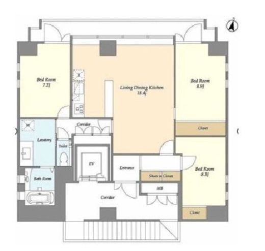 クアトロアルカ九段　301号室　間取り