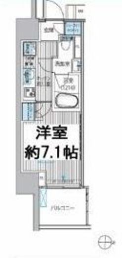 ヒューリックレジデンス新御茶ノ水　1101号室　間取り