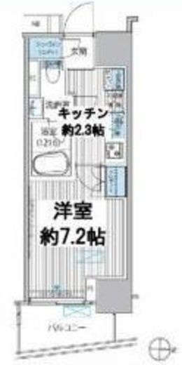 ヒューリックレジデンス新御茶ノ水　1204号室　間取り