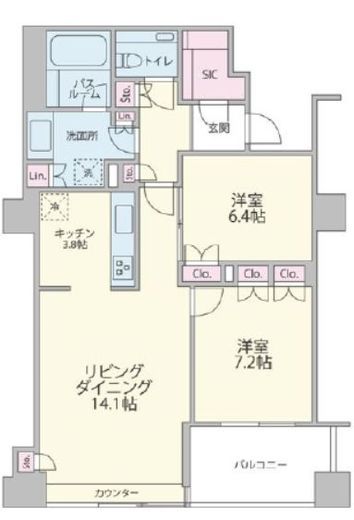 ザ・神宮前レジデンス　705号室　間取り