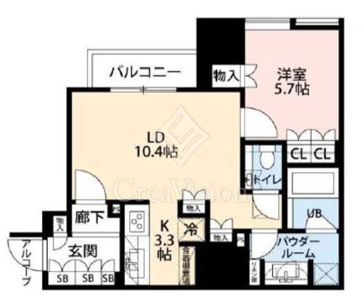 ザ・神宮前レジデンス　8F1号室　間取り