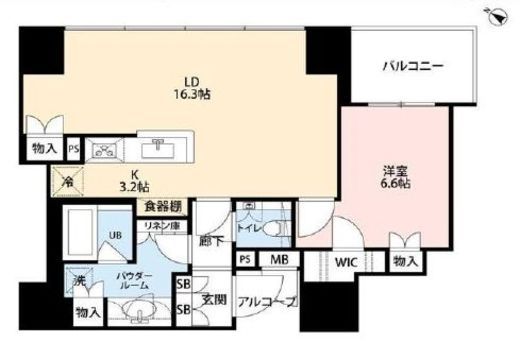 ザ・神宮前レジデンス　8F2号室　間取り