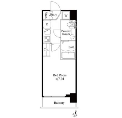 グランパセオ神田駅前　503号室　間取り