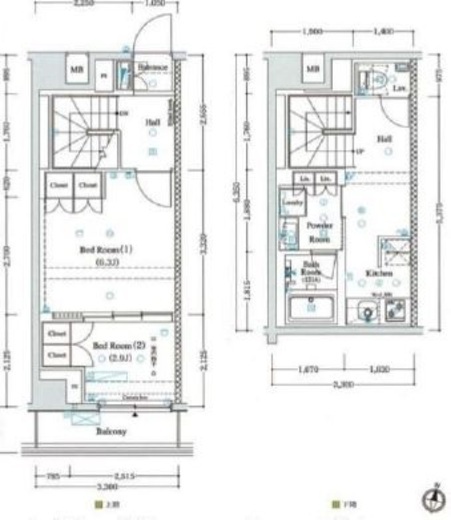 アクサスレジデンス外苑　304号室　間取り