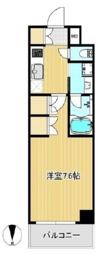 アクサスレジデンス外苑　102号室　間取り