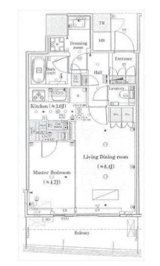 パークタワー晴海　2618号室　間取り